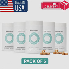 New 5 Pack - Women's Balance Growth Hair Ages 45 and up 120 Capsules