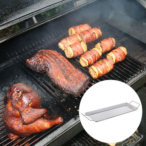 2 Pcs Stainless Steel Bakeware Non-Stick Grill Plate Grilled Fish Pan - Picture 11 of 12
