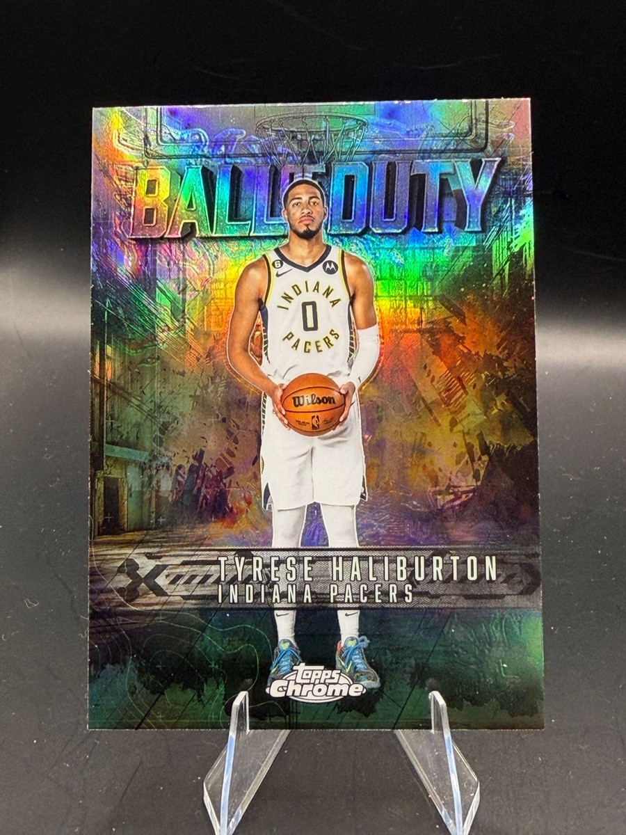 Tyrese Haliburton 2025-26 Topps Chrome Ball of Duty Refractor