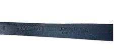 VTG WCM Genuine Leather Belt Horse Hair Black Sz S