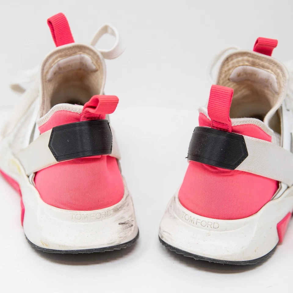 Tom Ford Women's Logo Print Embossed Lace Up Low Top Athletic Sneakers Shoes 9.5 - Image 4 of 4