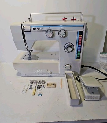 Necchi  537L Sewing Machine With Pedal - Tested & Working. Nice!