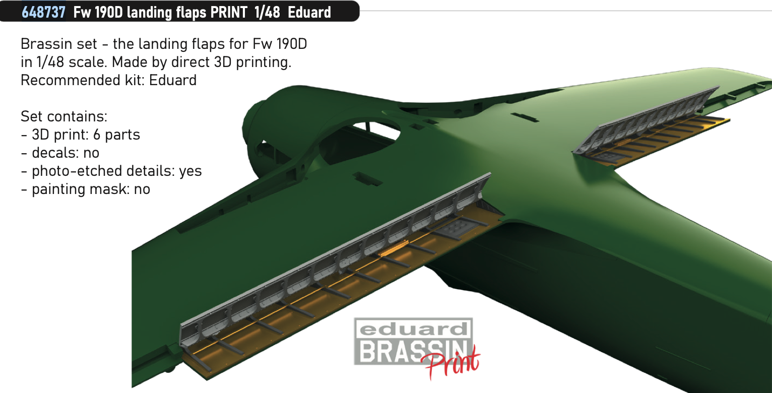 Eduard Brassin ED648737 1:48 Focke-Wulf Fw-190D landing flaps