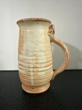 MUG With HANDLE Stoneware Cup Glaze 7 1/4 Inches Tall. Pre-Owned