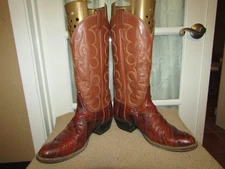 Tony Lama Gold Label Eel Skin Cowboy Western Boots Women's size 8.5 B