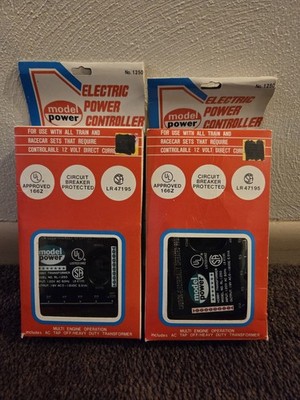 Model Power Electric Power Controllers No. 1250 Transformer Trains Race Cars (2)