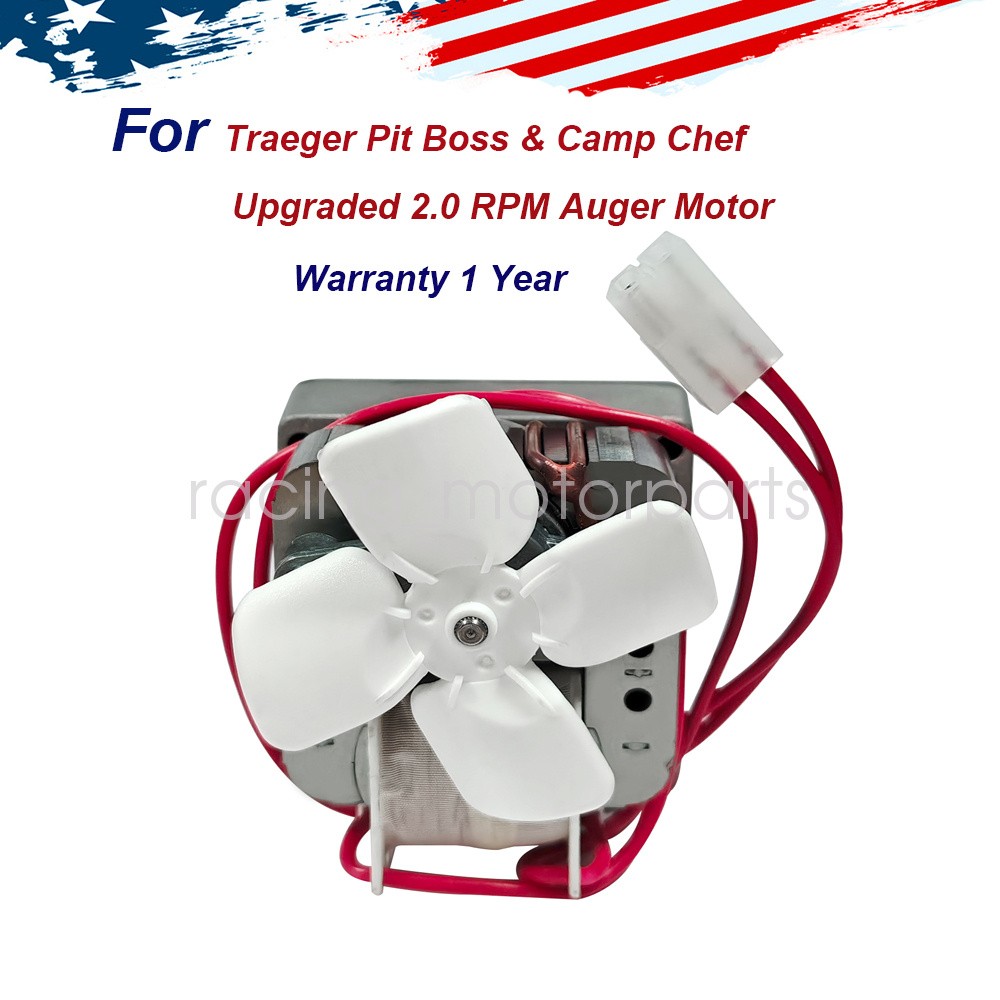 Upgraded 2.0 RPM Auger Motor Replacement Parts for Traeger Pit Boss & Camp Chef
