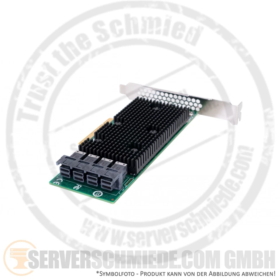 LSI SAS 9400-16i PCIe x8 4x SFF-8643 12G SAS3 NVMe HBA HDD SSD NVMe JBOD Tri-Mod - Bild 2 von 4