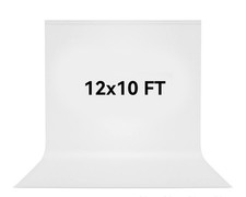 12x10ft White Photo Backdrop 100 Polyester Photography Studio Background