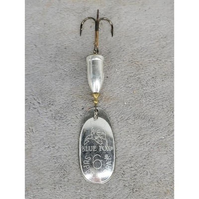 Blue Fox Super Vibrax 6 Silver Inline Spinner Fishing Lure Made in Finland