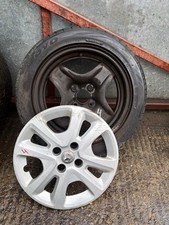 2017 VAUXHALL VIVA 15" STEEL WHEEL 185/55R15 6Jx15H2 IS50 GOOD TYRE