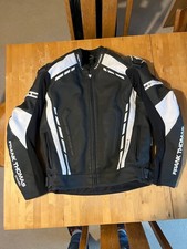Frank Thomas Dynamic II Leather motorbike jacket + D3O back protector. Size 44 