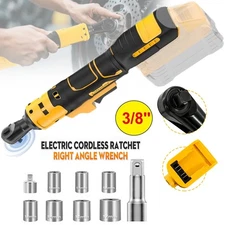 Brushless Cordless Electric Ratchet Wrench 3/8" For Dewalt 20V Li-Ion Battery US