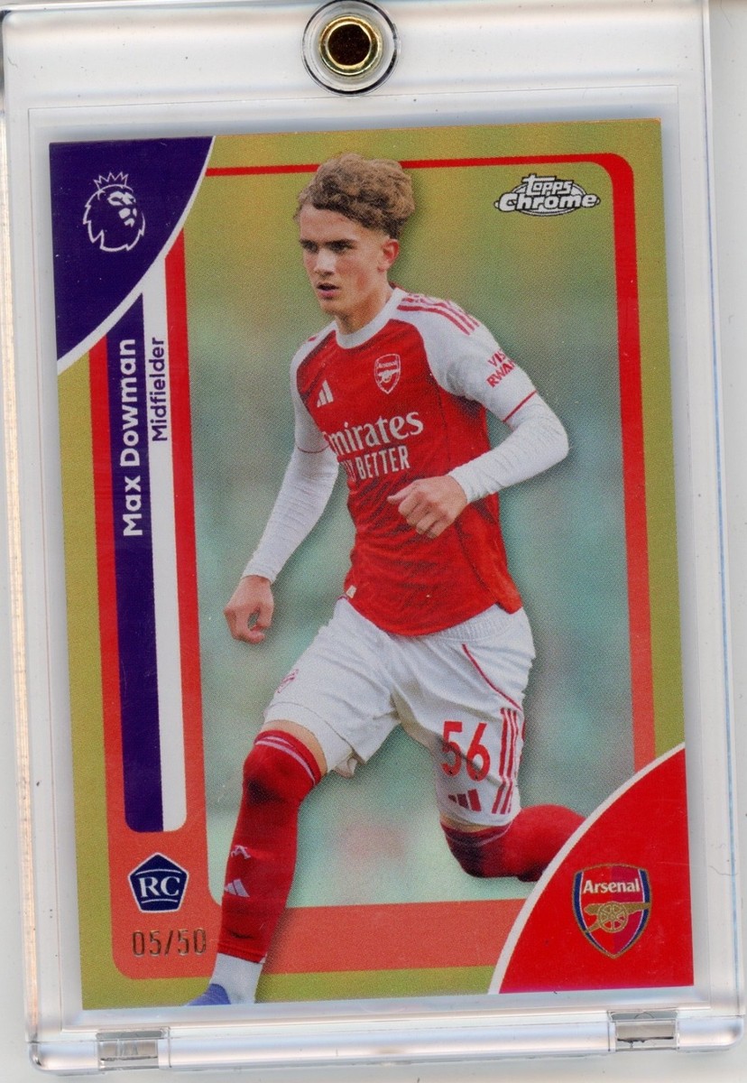 2025-26 Topps Chrome Premier League Max Dowman #201 RC Rookie Gold 