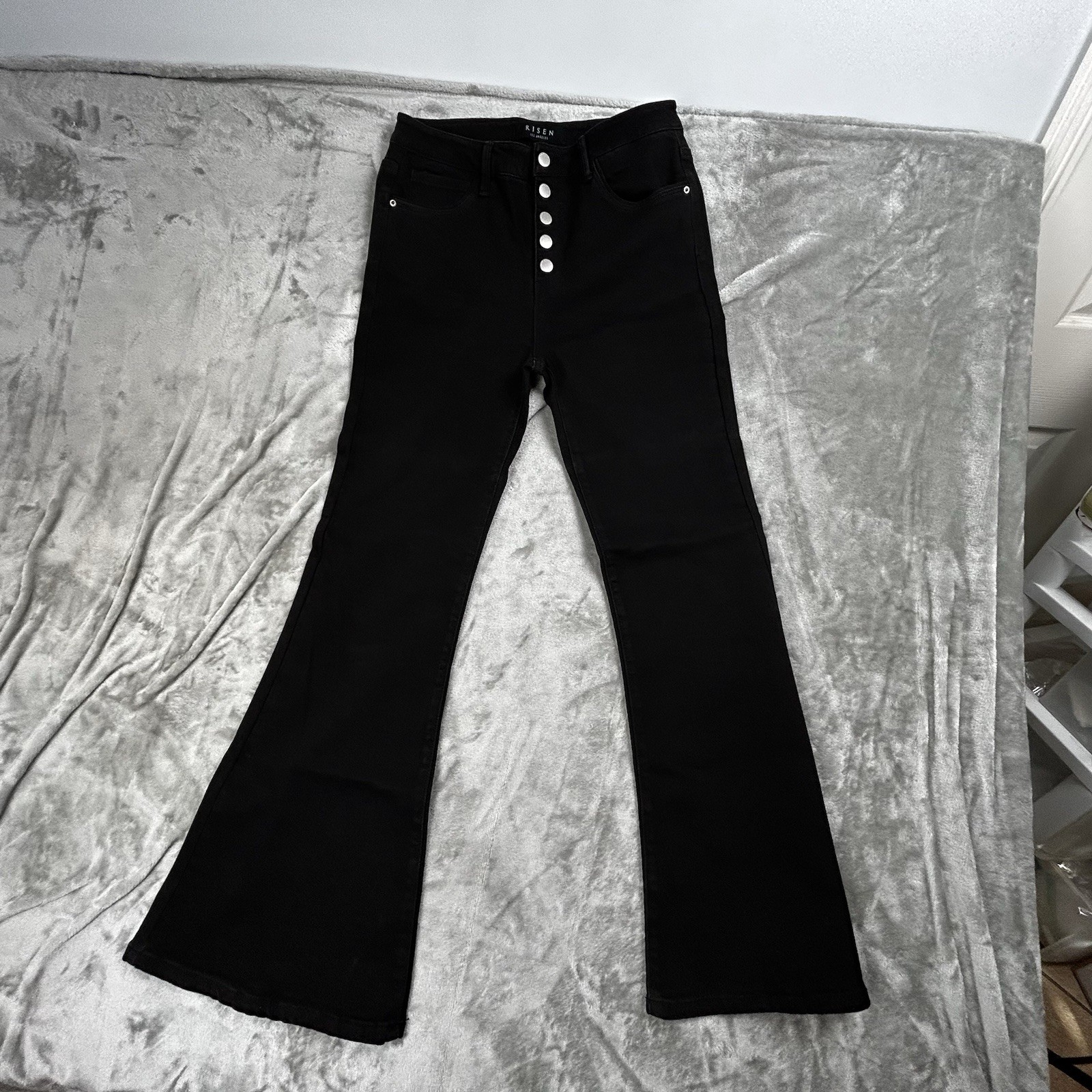 Teens/women's Size 11/30 Bllack Flare Leg High Rise Stretch