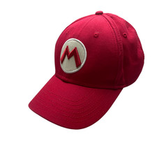 Nintendo Super Mario Hat Boys Red Youth OSFM Baseball Cap Adjustable