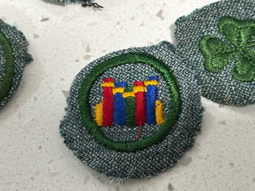 Vintage Girl Scout Sterling Silver Ring Stamped , Patches, And Pins - Picture 20 of 21