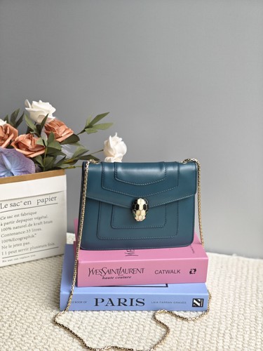 Bvlgari Serpenti Forever Green Mini Shoulder Bag 20x14