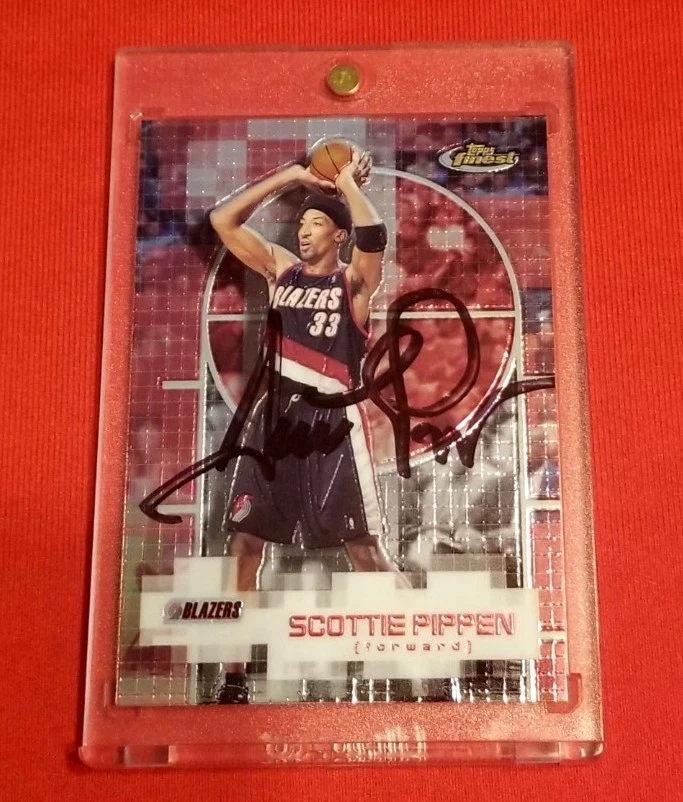 Scottie Pippen Basketball Autographed Sports Trading Cards for