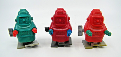 Set of 3  Franco American Wind Up Mini Robots Hong Kong