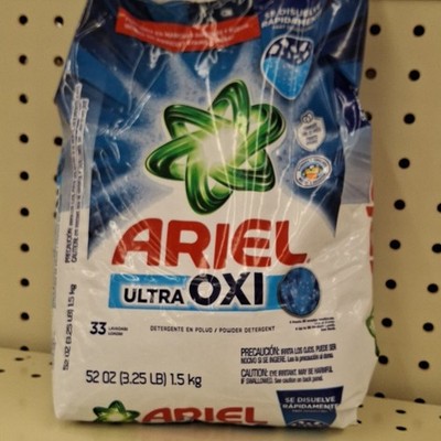 Ariel Ultra Oxi Powder Laundry Detergent Fast Dissolving 52 oz 33 Loads