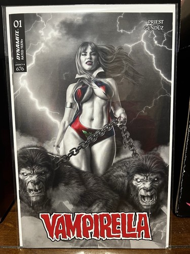 VAMPIRELLA #1 - MARK SPEARS NOIR TRADE VARIANT RATIO 1:20 INCENTIVE NM+