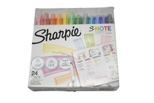 Sharpie S-Note Creative Markers Set 24 Mild Colors Chisel Tip Multicolor Pastel