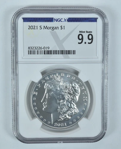 2021-S Morgan Silver Dollar Mint State 9.9 NGC X NGCX *7211