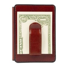 Bosca Men's Old Leather Collection - Front Pocket Wallet Cognac Leather