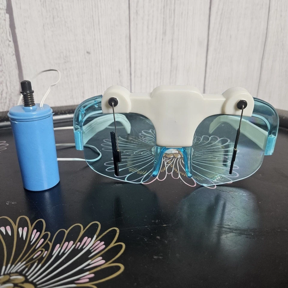 Limpiaparabrisas de colección gafas novedosas azul/blanco como están, probado, no funciona Foto 3 de 4