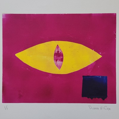 Duane H Cox Monotype California Artist  8x10in 
