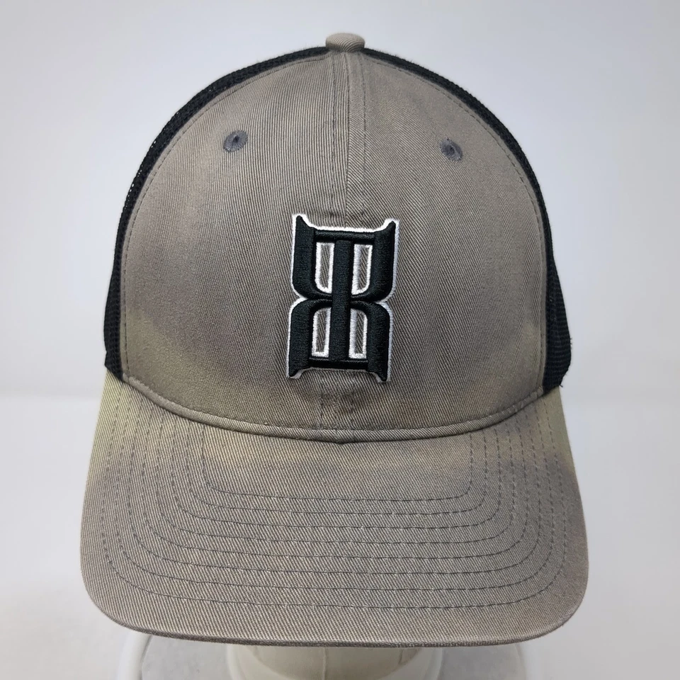 Sombrero de Camionero Badlands Snapback Gris Talla Única Ajustable Bordado Malla Espalda Foto 2 de 4