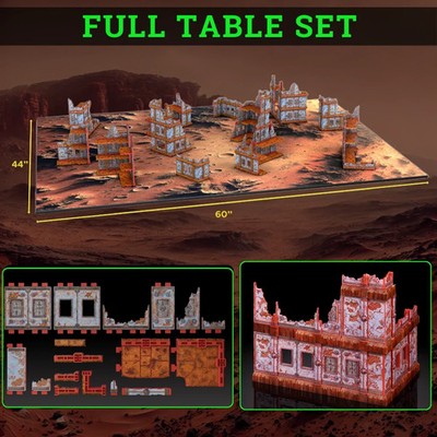 Snot Goblin Futureproof Terrain Full Table: Basic Martian Painted