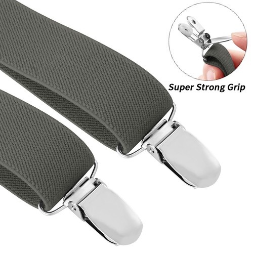 Buyless Fashion Adjustable Suspenders Kids - 26" Elastic Straps 1" - Y Back - Picture 86 of 91