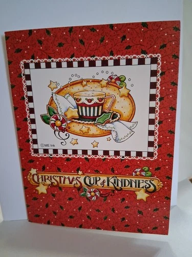 Mary Engelbreit Notecards And Envelopes “Christmas Cup Of Kindness” 5.5"x 4.25"