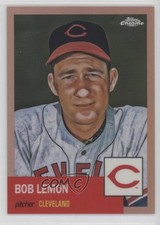 2022 Chrome Platinum Anniversary Rose Gold Refractor 12/75 Bob Lemon HOF 0i1b