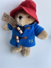 Paddington Bear with Boots & Jacket Soft Toy Delivery Tag Plush