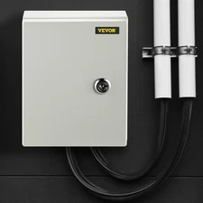 Steel Electrical Enclosure 10x8x6 IP66 Waterproof Dustproof with Mounting Plate