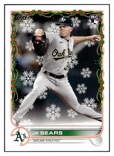 JP Sears 2022 Topps Holiday Rookie RC #HW80 Oakland Athletics *338