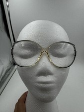 70's 80's Large Frame Clear Eyeglasses Art Nouveau style