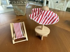 Calico Critters/Sylvanian Family Wooden Outdoor Furniture
