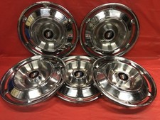 Vintage Set Of 5 1961 Buick 15 Hubcaps Electra Lesabre Invicta