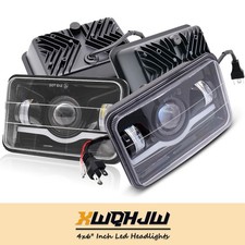 4PCS 4x6" inch LED Headlights Hi/Lo Beam H4 For Chevrolet Monte Carlo 1980-1988