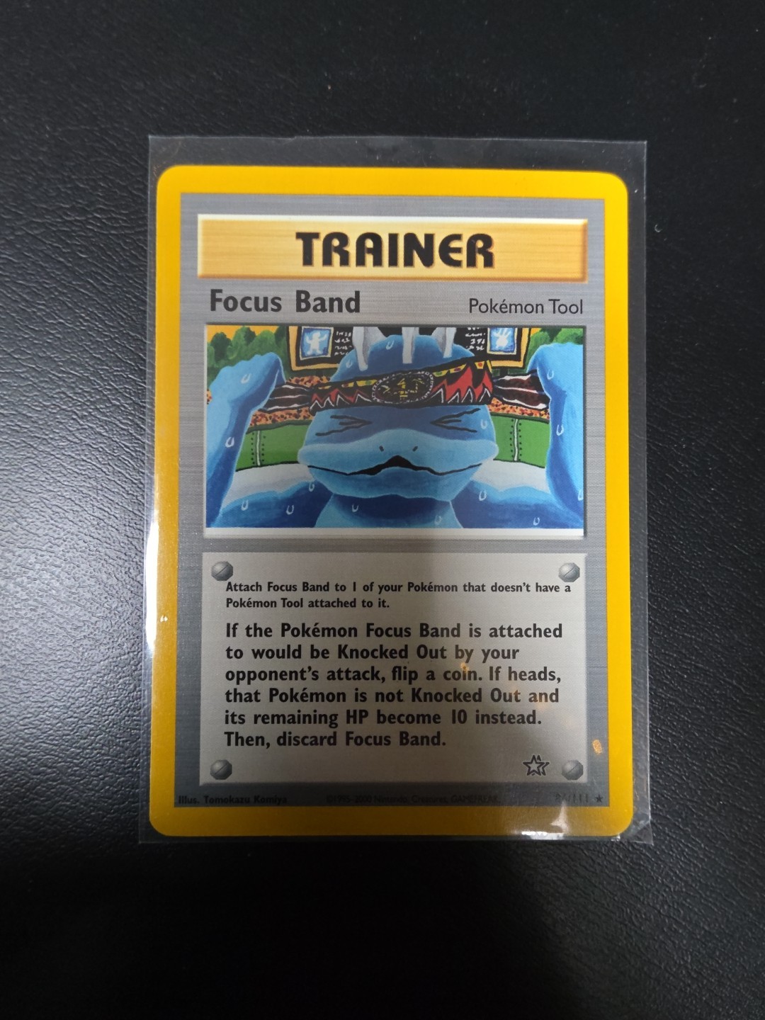Pokemon NM FOCUS BAND Trainer Card Vintage TCG NEO GENESIS 86/111 Rare Mint