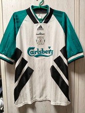 Gr. L Liverpool 1993-1995 Away Fußball Shirt Trikot