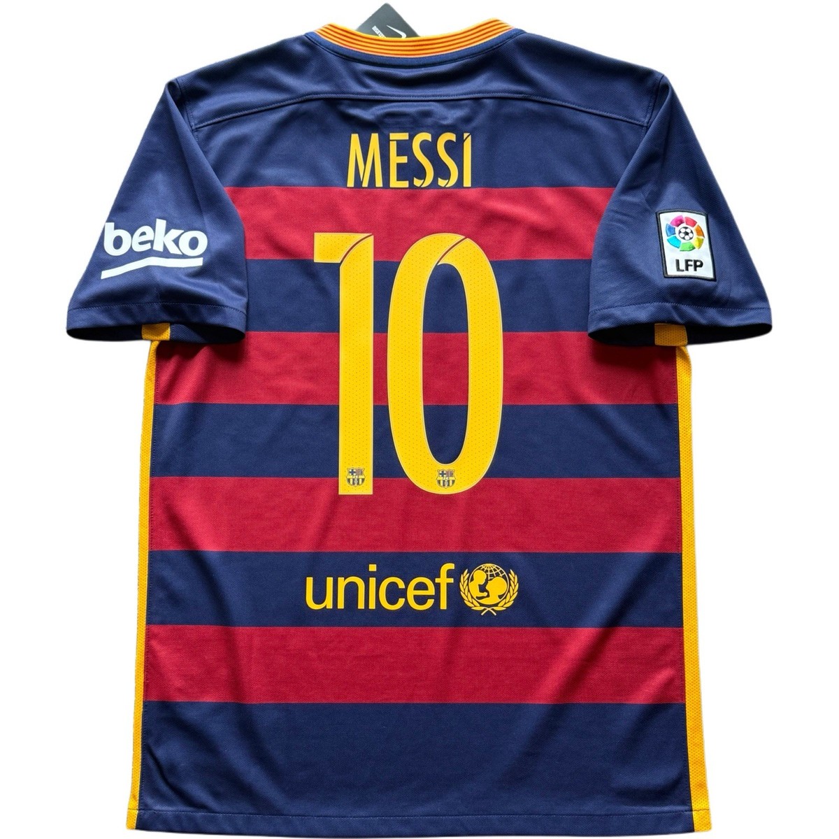 2015/16 Barcelona Home Jersey #10 Messi Medium Nike Soccer La Liga