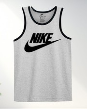 Men's Nike Vest Sleeveless tang top 100% cotton Gym Training on Summer sale