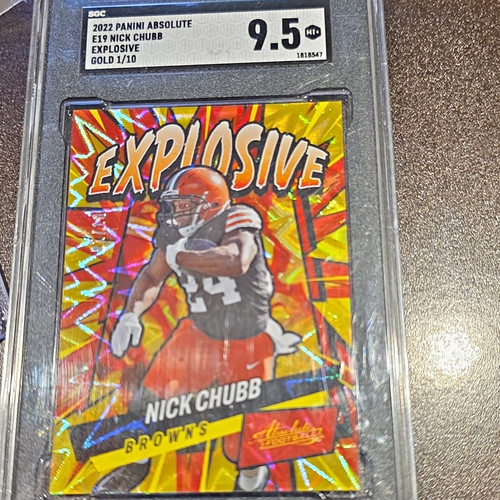 Nick Chubb #E19 2022 Panini Absolute Explosive card