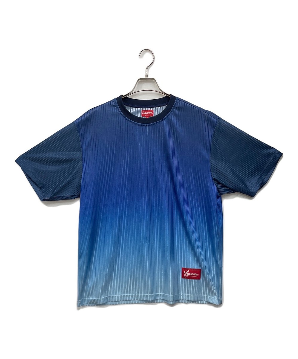 SUPREME Gradient Mesh Stripe Jersey Size: L Men Blue | eBay