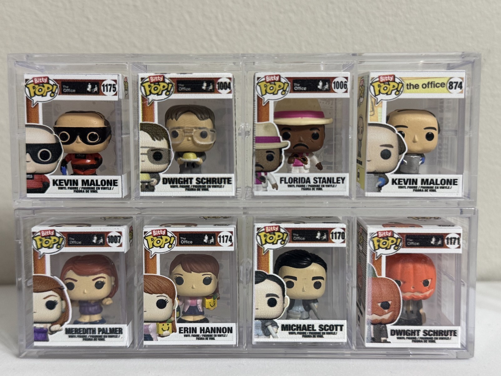 FUNKO BITTY POP The Office 8X LOT with CHASE Kevin Malone He